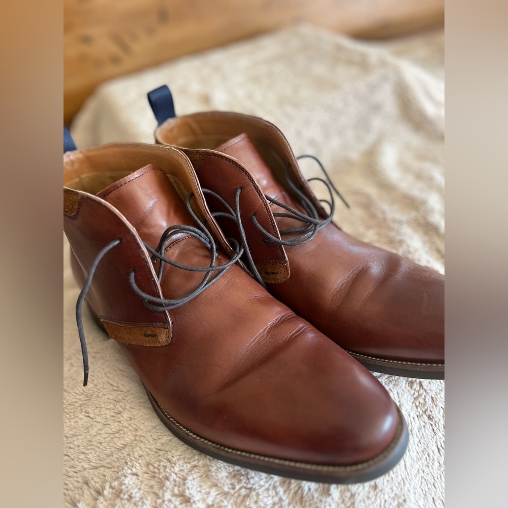 Florsheim Men's Brown Leather Lace-Up Shoes - Picture 11 of 14